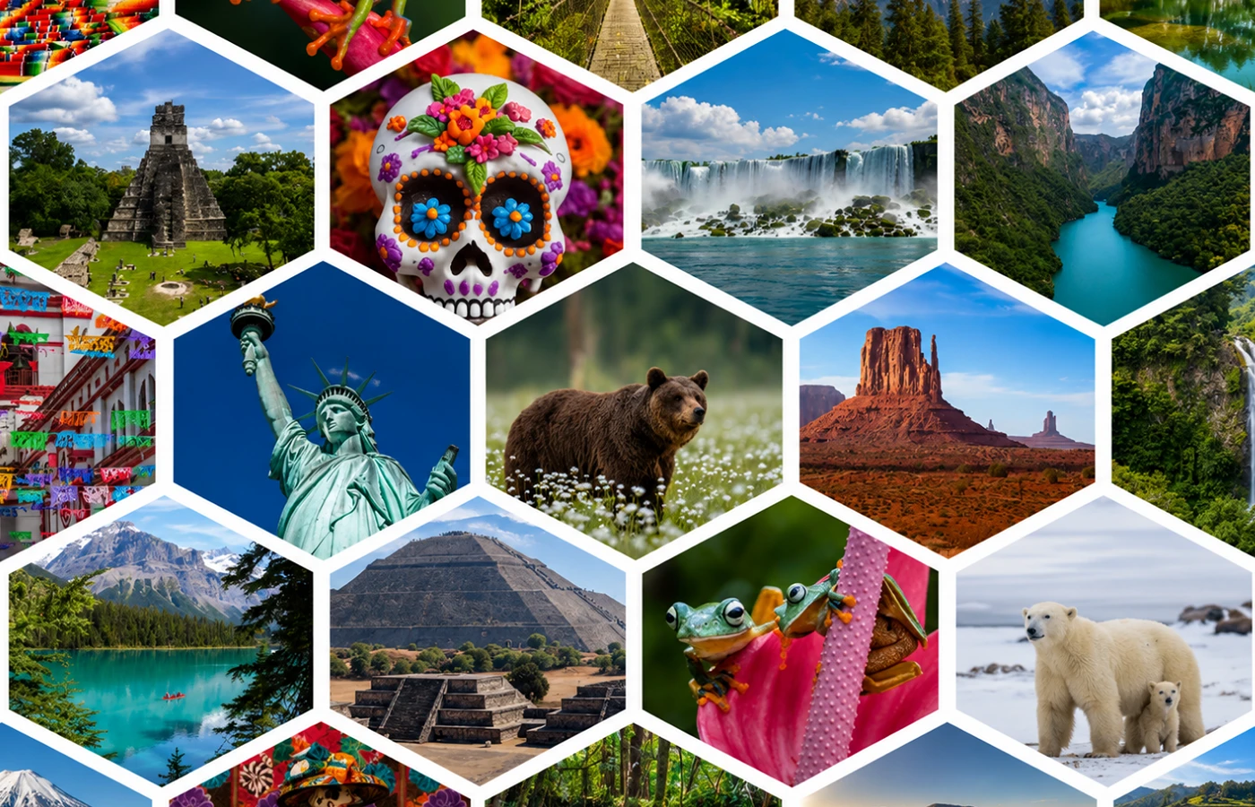 composicion destinos norte y centro america
