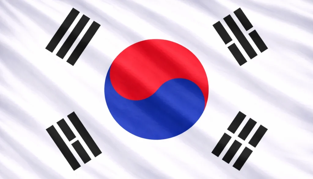 bandera de Corea del Sur