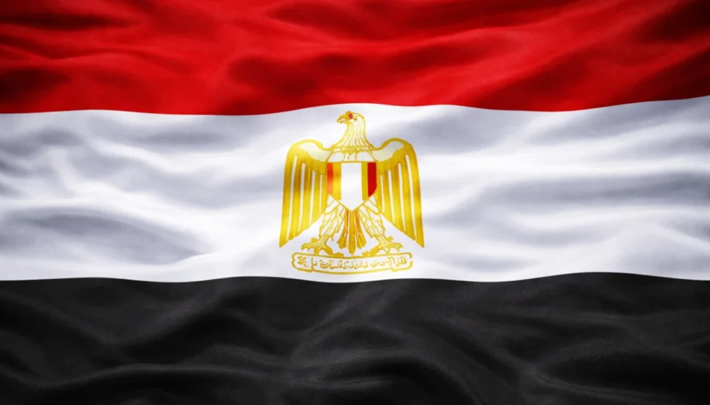 bandera de Egipto
