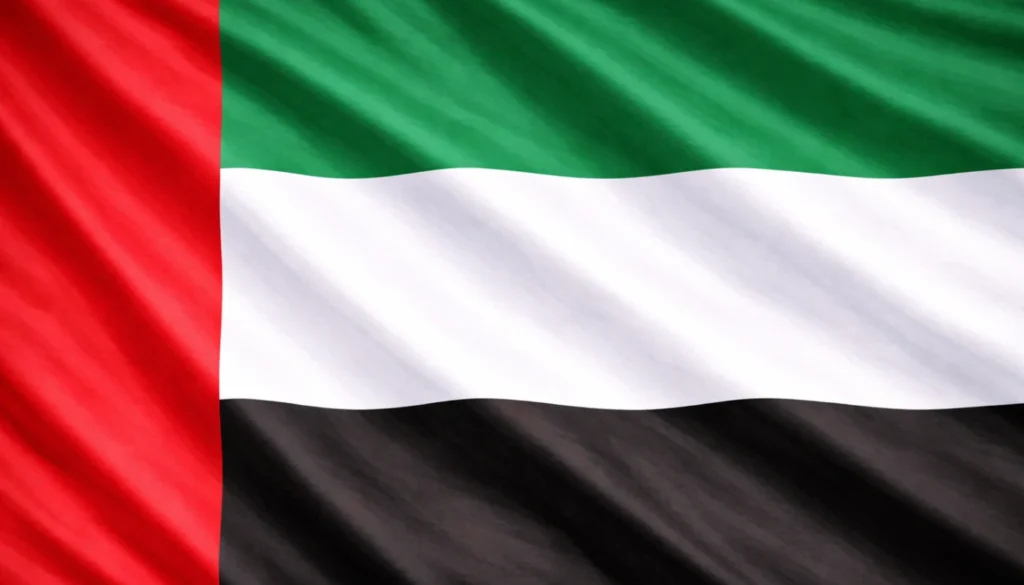 bandera de Emiratos Árabes Unidos