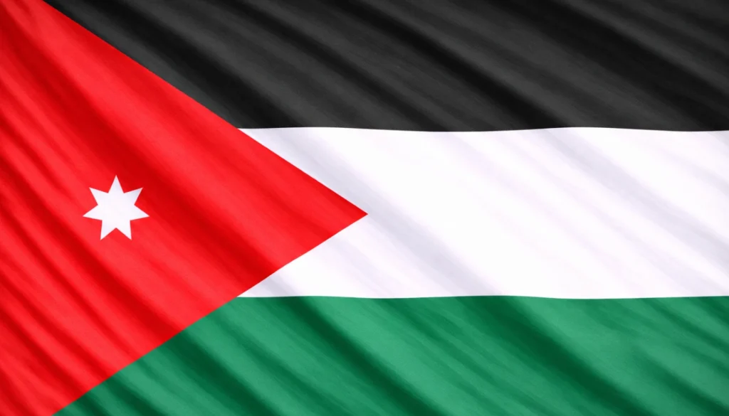 bandera de Jordania