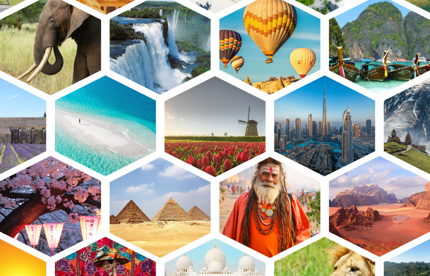 collage destinos del mundo